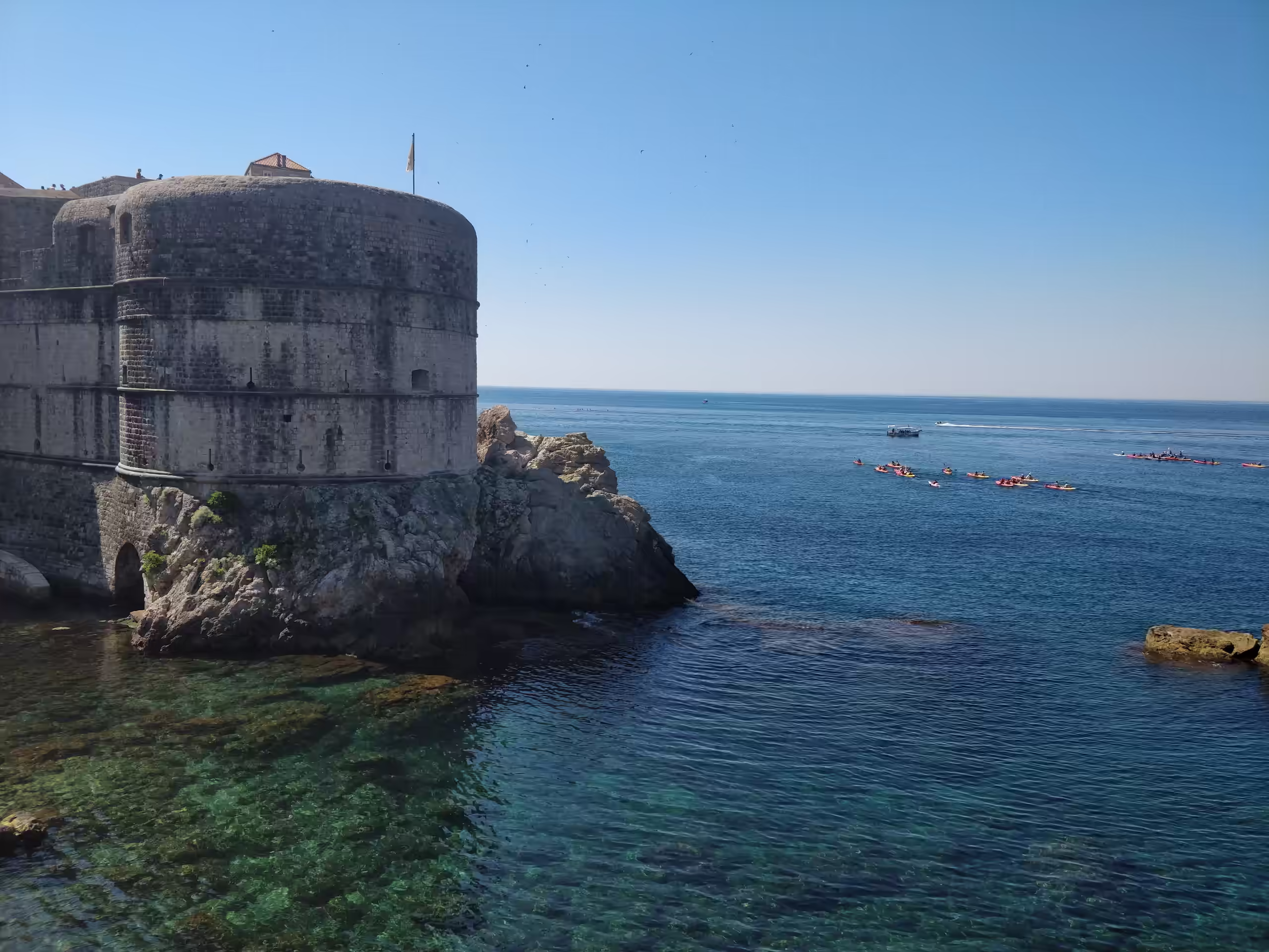 View of Dubrovnik city from the surrounding area